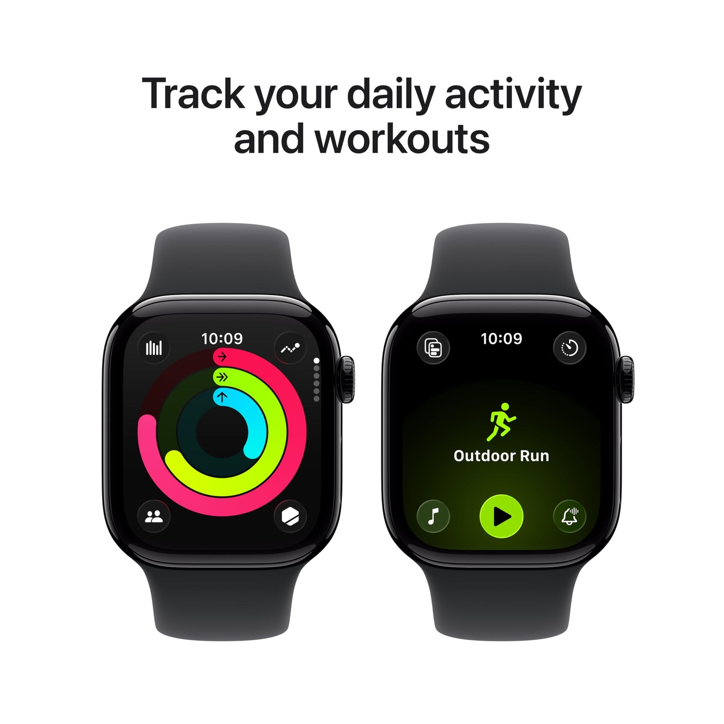 Apple Watch Series 11 (GPS + Cellular, 42mm) – Always-On Retina Display, Advanced Health & Fitness Tracking, Smart Calling & Notifications, Long Battery Life, Water-Resistant Jet Black Aluminum Design + Free Sport Band