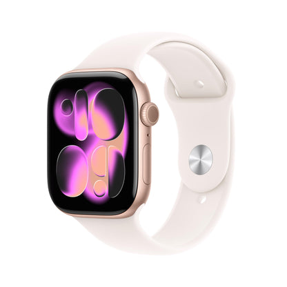Apple Watch Series 11 (GPS + Cellular, 42mm) – Always-On Retina Display, Advanced Health & Fitness Tracking, Smart Calling & Notifications, Long Battery Life, Water-Resistant Jet Black Aluminum Design + Free Sport Band