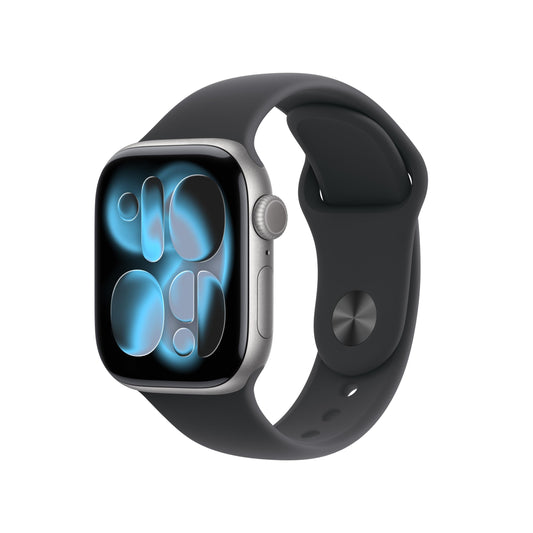 Apple Watch Series 11 (GPS + Cellular, 42mm) – Always-On Retina Display, Advanced Health & Fitness Tracking, Smart Calling & Notifications, Long Battery Life, Water-Resistant Jet Black Aluminum Design + Free Sport Band